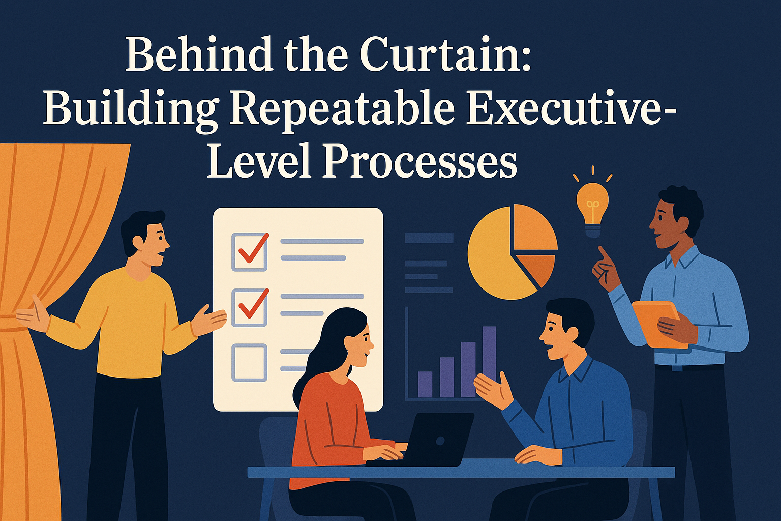Executives aligning strategic plans through structured, repeatable workflows