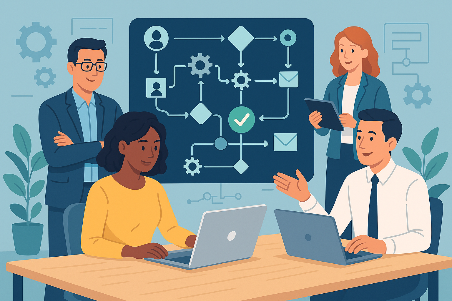 Operations team using no-code tools to automate workflows without IT involvement
