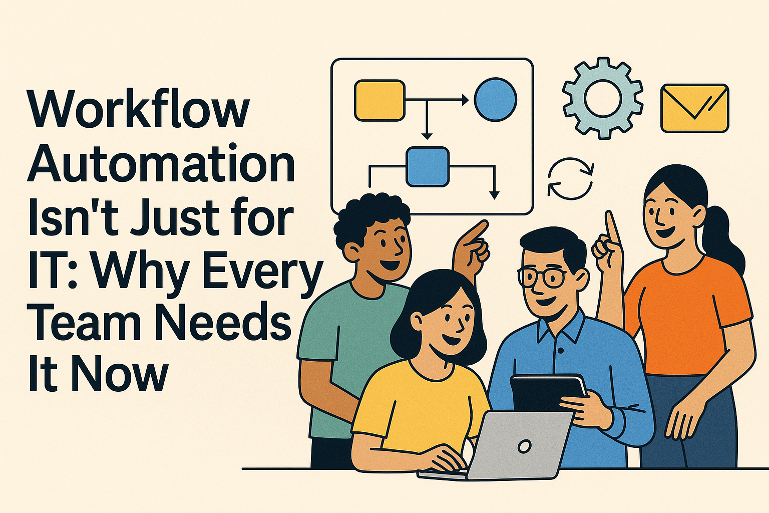 Teams collaborating efficiently through workflow automation tools